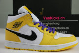 Authentic Air Jordan 1 Mid “Lakers”