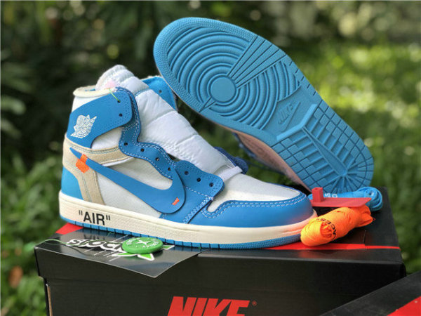 Authentic Off White x Air Jordan 1 UNC