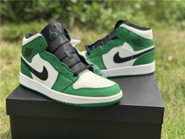 Authentic Air Jordan 1 GS Mid SE “Pine Green”