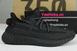 Authentic Y 350 V2 ALL Black(only lace reflective)