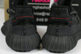 Authentic Y 350 V2 ALL Black(only lace reflective)