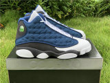 Authentic Air Jordan 13 grey blue 