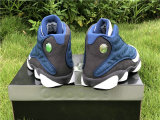 Authentic Air Jordan 13 grey blue 