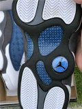 Authentic Air Jordan 13 grey blue 