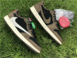 Authentic Travis Scott x Air Jordan 1 GS Low “Dark Mocha”