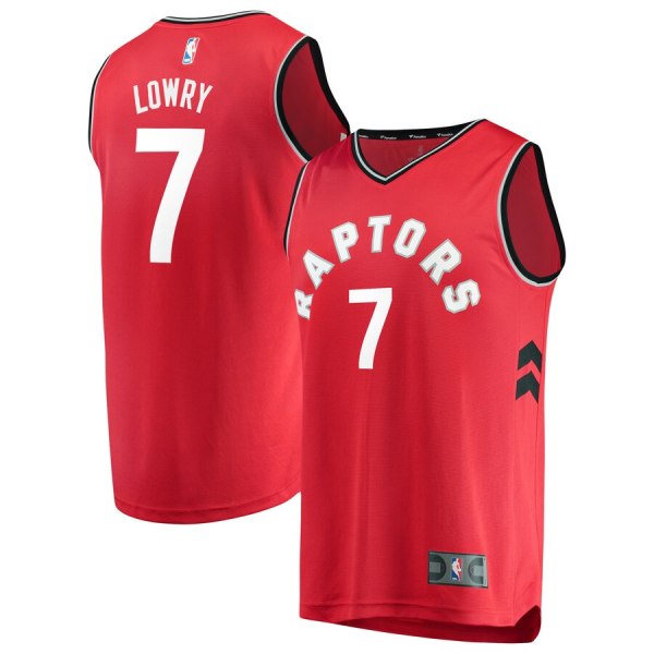 Men's Toronto Raptors Kyle Lowry Fanatics Branded Red Fast Break Replica Jersey - Icon Edition