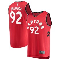 Men's Toronto Raptors Lucas Nogueira Red Fast Break Player Jersey - Icon Edition Men's Toronto Raptors Lucas Nogueira Red Fast Break Player Jersey - Icon Edition