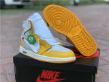 Authentic OFF White X Air Jordan 1 GS Yellow White