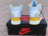 Authentic OFF White X Air Jordan 1 GS Yellow White
