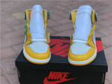 Authentic OFF White X Air Jordan 1 GS Yellow White