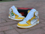 Authentic OFF White X Air Jordan 1 GS Yellow White