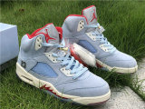 Authentic Trophy Room x Air Jordan 5 JSP Ice Blue
