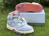 Authentic Trophy Room x Air Jordan 5 JSP Ice Blue