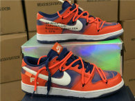 Authentic OFF-WHITE x Futura x Nike Dunk Orange GS