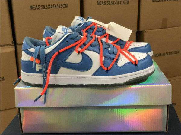 Authentic OFF-WHITE x Futura x Nike Dunk UNC GS