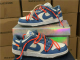 Authentic OFF-WHITE x Futura x Nike Dunk UNC GS