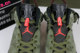 Authentic Travis Scott x Air Jordan 6 “Medium Olive”