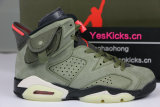 Authentic Travis Scott x Air Jordan 6 “Medium Olive”