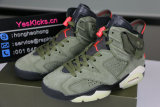 Authentic Travis Scott x Air Jordan 6 “Medium Olive”