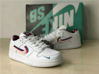 Authentic Parra x Nike SB Dunk Low White/Pink Rose GS