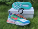 Authentic Nike Air Max 270 React Electro Green/Flash Crimson-Blue Lagoon GS
