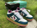 Authentic Parra x Nike SB Blazer Low White/Dark Green/Red Blanc GS