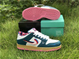 Authentic Parra x Nike SB Blazer Low White/Dark Green/Red Blanc GS