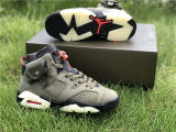 Authentic Travis Scott x Air Jordan 6 GS “Medium Olive”