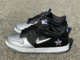 Supreme x Nike SB Dunk Low Metallic Silver-Black GS