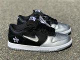 Supreme x Nike SB Dunk Low Metallic Silver-Black GS