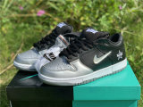 Supreme x Nike SB Dunk Low Metallic Silver-Black GS
