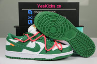 Authentic OFF-WHITE x Nike Dunk Low White/Pine Green