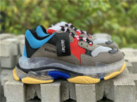 Balenciaga Triple-S RED-Blue-Grey