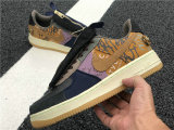 Authentic Travis Scott x Nike Air Force 1 Low Multi-Color/Muted Bronze GS