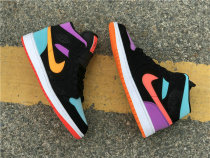 Authentic Air Jordan 1 GS Mid Black Total Orange Authentic Air Jordan 1 GS Mid Black Total Orange