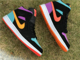 Authentic Air Jordan 1 GS Mid Black Total Orange 