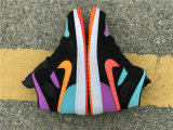 Authentic Air Jordan 1 GS Mid Black Total Orange 