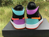 Authentic Air Jordan 1 GS Mid Black Total Orange 
