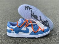 Authentic OFF-WHITE x Futura x Nike Dunk UNC