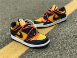 Authentic OFF-WHITE x Futura x Nike Dunk Midnight Navy-White GS