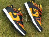 Authentic OFF-WHITE x Futura x Nike Dunk Midnight Navy-White GS