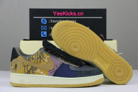 Authentic Travis Scott x Nike Air Force 1 Low Multi-Color/Muted Bronze-Fossil