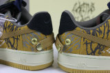 Authentic Travis Scott x Nike Air Force 1 Low Multi-Color/Muted Bronze-Fossil