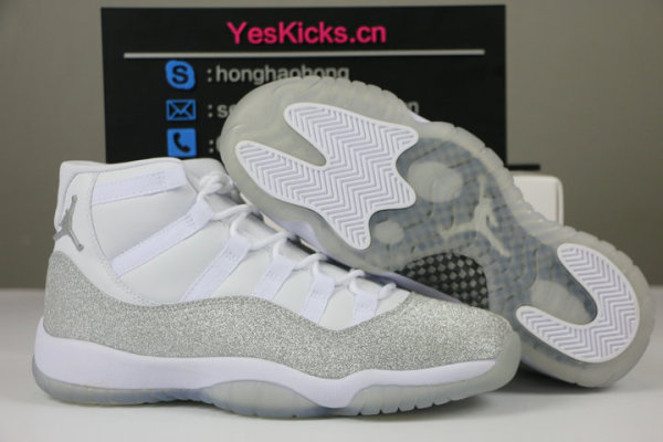 Authentic Air Jordan 11 WMNS “Metallic Silver” 