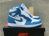 Authentic Air Jordan 1 Retro High OG White/Powder Blue