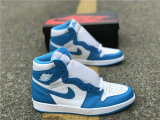 Authentic Air Jordan 1 Retro High OG White/Powder Blue