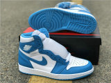 Authentic Air Jordan 1 Retro High OG White/Powder Blue