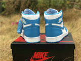 Authentic Air Jordan 1 Retro High OG White/Powder Blue