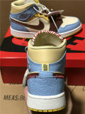 Authentic Maison Chateau x Air Jordan 1 Mid “Fearless” GS