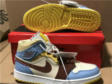 Authentic Maison Chateau x Air Jordan 1 Mid “Fearless” GS